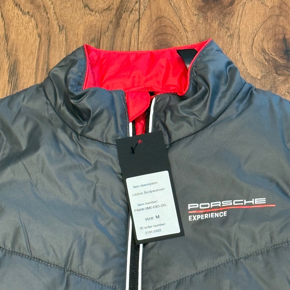 Porsche Experience Ladies Bodywarmer Vest Grey Red Guido Maria‎ Kretschmer M NEW